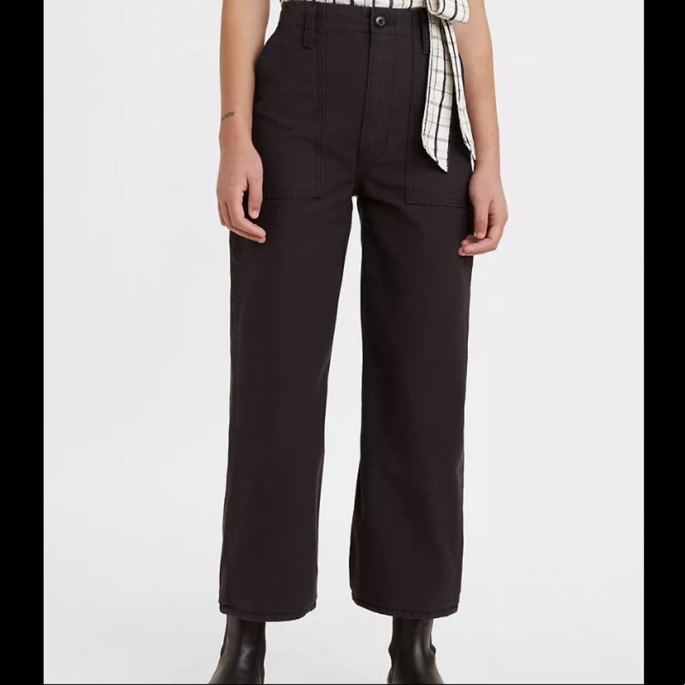 Levi’s Ribcage Straight Ankle Jeans Black